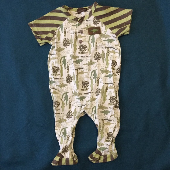 Rabbit Moon Other - Rabbitmoon Crocodile Footie, size 6-9 months
